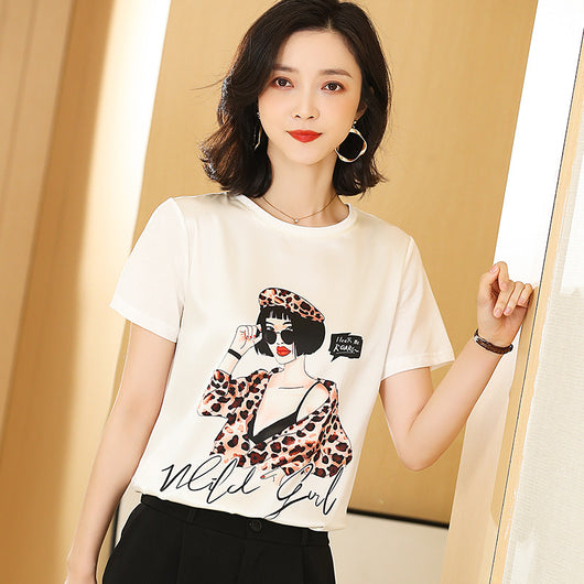 Camiseta de Algodón con Costura de Seda - Image 4