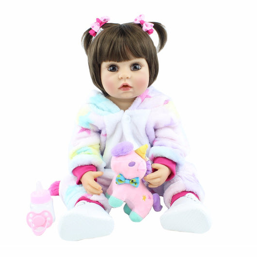 Muñeca Bebé Reborn de 55 cm Impermeable para Baño