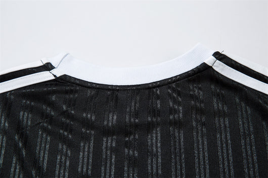 Playera Holgada de Rayas con Letras Europeas y Americanas - Manga Larga para Hombre - Image 18