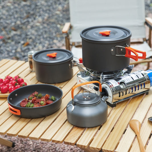 Juego de Ollas Portátil para Camping y Picnic en Grupo