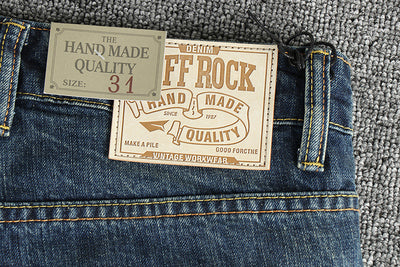 Jeans Rectos Casuales para Hombre con Bolsillos Retro - Image 8