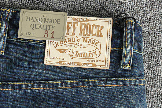 Jeans Rectos Casuales para Hombre con Bolsillos Retro - Image 8
