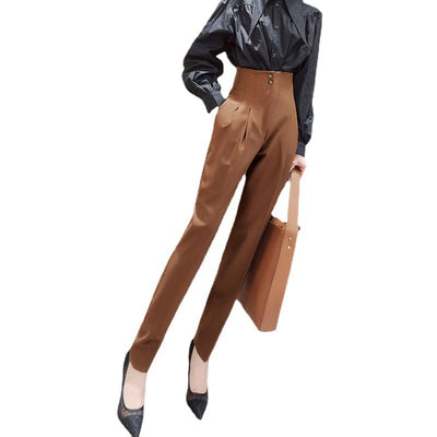Pantalón Negro Cintura Alta Ajustado Multiuso para Mujer - Image 7
