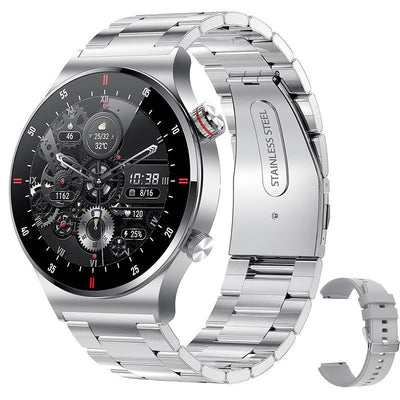 Reloj Inteligente ECG PPG con Llamadas Bluetooth, Correa Acero Inoxidable Resistente al Agua - Image 11