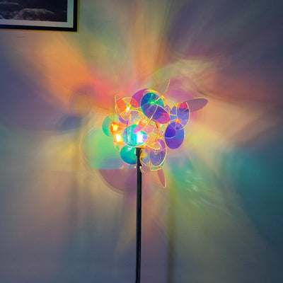 Lámpara de Piso Aurora Romántica con Luz LED Ajustable - Diseño Acrílico DIY - Image 3