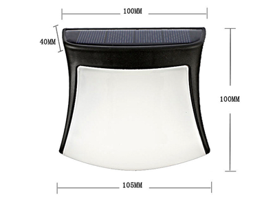 Set de 4 Lámparas Solares para Muro y Cerca - Iluminación Exterior Impermeable - Image 13