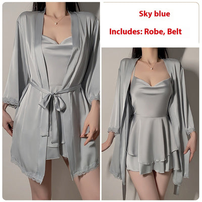Camisón de Encaje Puro - Conjunto de Lencería Elegante para Casa - Image 25