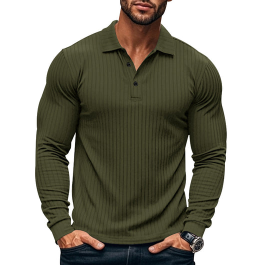 Camisa Casual Clásica para Hombre con Solapa y Botones - Image 9