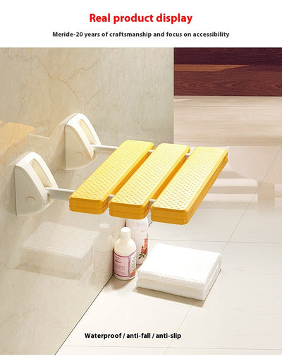 Taburete Plegable de Baño con Soporte de Pared - Seguro y Antideslizante para Adultos Mayores - Image 11
