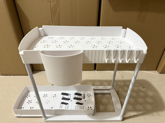 Organizador de Cocina Curvo de Doble Capa - Mueble Multiusos de Almacenamiento - Image 19
