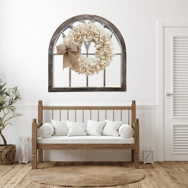 Guirnalda de Lino para Puerta - Decoración Elegante y Natural