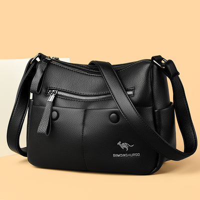 Bolso de Cuero Suave para Mamá - Diseño Minimalista y Versátil - Image 3