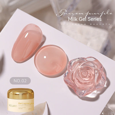 Esmalte UV Gelatina Láctea Color Sólido Efecto Hielo Verano - Image 7