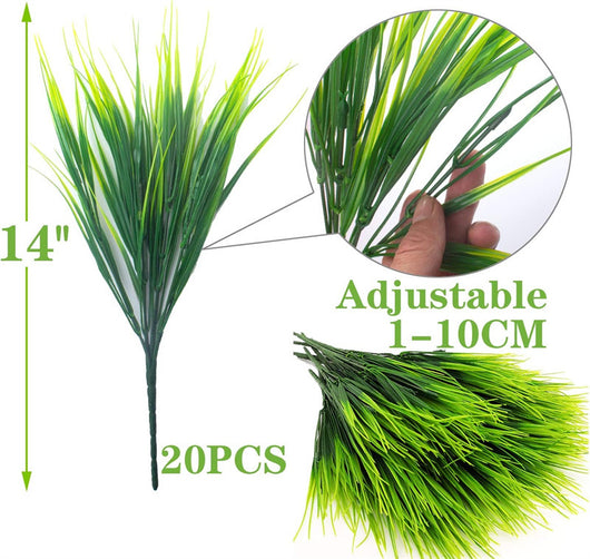 Arreglo de Plantas Artificiales con Trigo Decorativo para Exteriores - Image 5