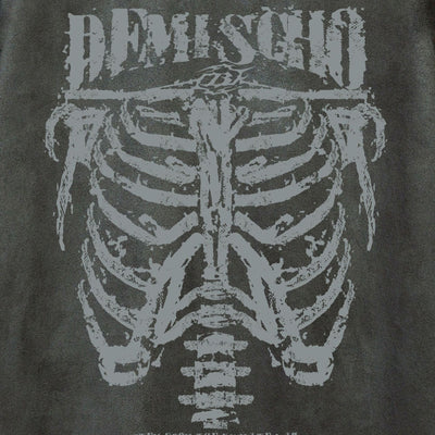Playera de Ante con Estampado Calavera Oscura para Hombre - Image 32