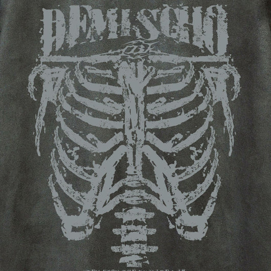 Playera de Ante con Estampado Calavera Oscura para Hombre - Image 32
