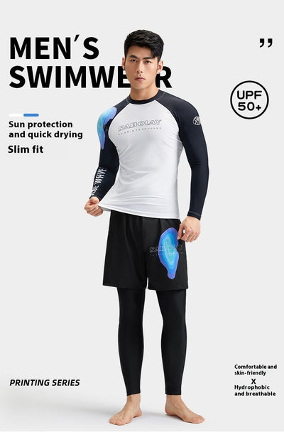 Bañador Deportivo para Hombre con Protección UPF y Diseño Split - Image 19
