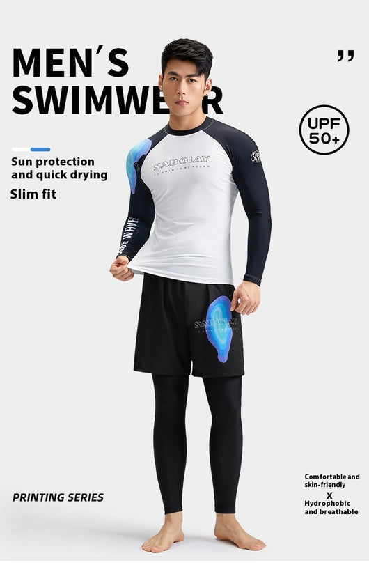 Bañador Deportivo para Hombre con Protección UPF y Diseño Split - Image 19