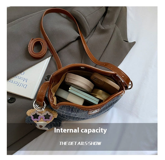 Bolsa Retro de Mezclilla para Commuter - Crossbody Casual Versátil - Image 17
