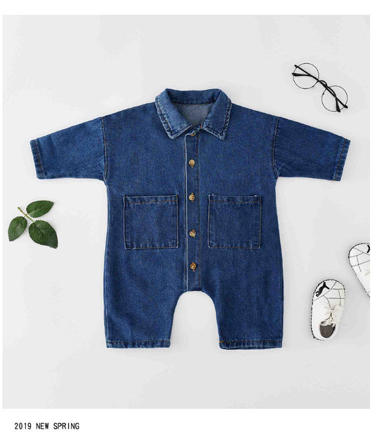 Mono Denim para Bebé - Jumpsuit Clásico y Versátil - Image 8