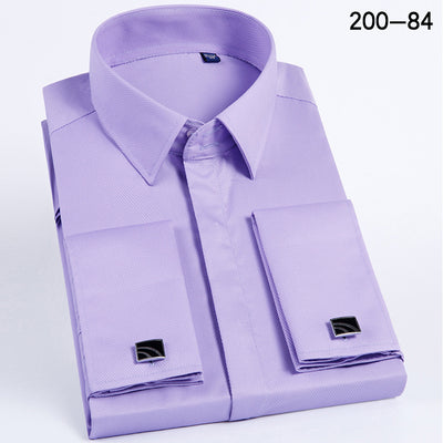 Camisa de Vestir para Hombre con Puños Franceses y Gemelos - Image 8