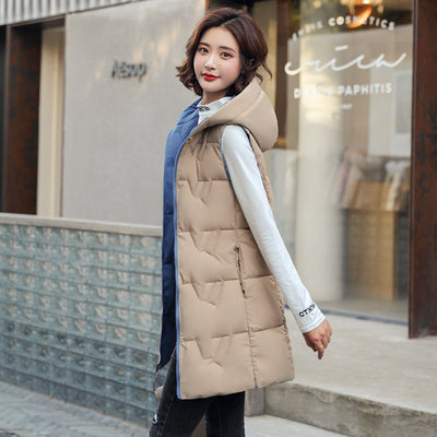 Abrigo Parka Acolchado Reversible con Capucha para Mujer - Image 17