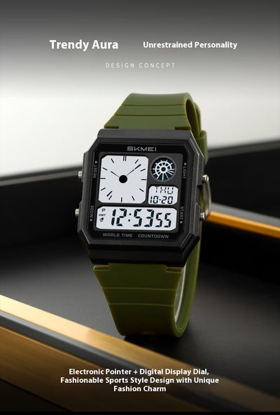 Reloj Deportivo Electrónico Resistente al Agua Multifuncional para Hombre - Image 20