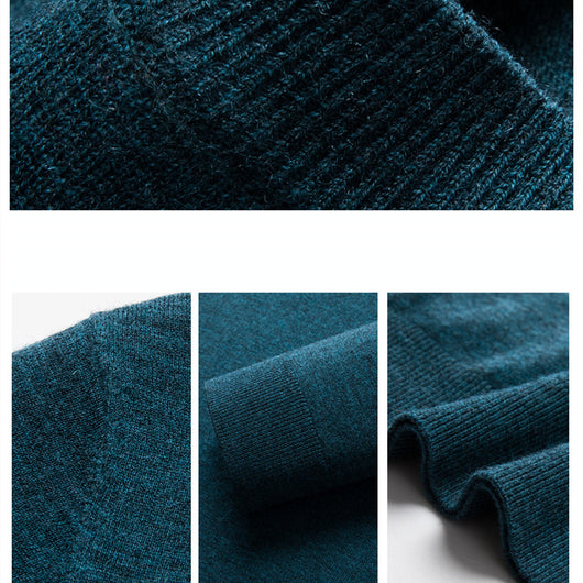 Suéter Cashmere Puro para Hombre - Tejido Base Casual - Image 17