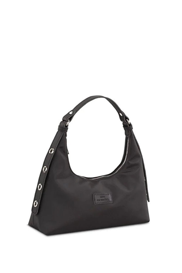 Bolso Bandolera Baguette Negro para Mujer