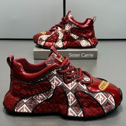 Zapatos Deportivos para Hombre con Suela Gruesa y Bordado Ligero - Image 4