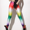 Leggings Arcoíris Degradado de Cintura Alta Elásticos y Ajustados