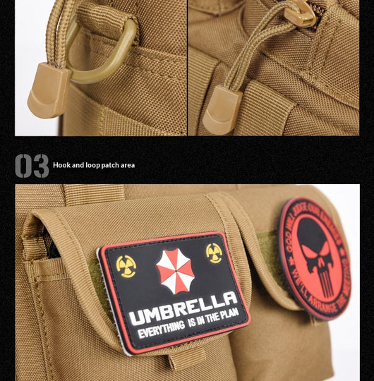 Mochila Táctica Camuflaje Nylon - Bolso Crossbody para Hombre - Image 15