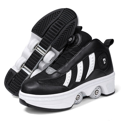 Patines con Ruedas Dobles y Sistema de Poleas - Calzado Deportivo 4 Ruedas - Image 9