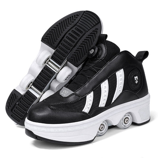 Patines con Ruedas Dobles y Sistema de Poleas - Calzado Deportivo 4 Ruedas - Image 9