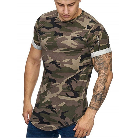 Playera Hombre Degradado Camuflaje - Camiseta Casual de Manga Corta - Image 9