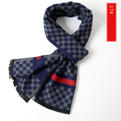 Bufanda de Cachemira Extendida Versátil para Hombre - Image 20