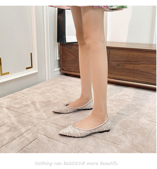 Baletas Elegantes con Strass y Punta Afilada para Mujer - Image 14
