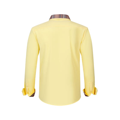 Camisa Manga Larga Hombre con Cuello Floral Patchwork - Image 26