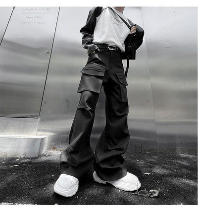 Pantalón Funcional Unisex de Pierna Ancha con Múltiples Bolsillos - Image 25