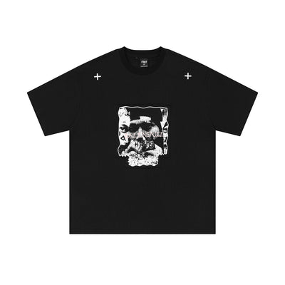 Camiseta de Algodón Bordada Manga Corta para Hombre - Image 5