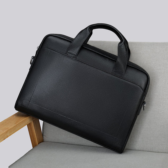 Bolso de Cuero Genuino para Hombre - Piel de Res Primera Calidad
