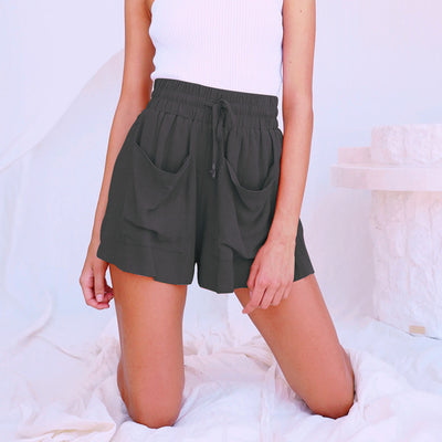 Shorts de Lino y Algodón Cintura Alta para Mujer - Talla Grande Holgado - Image 7
