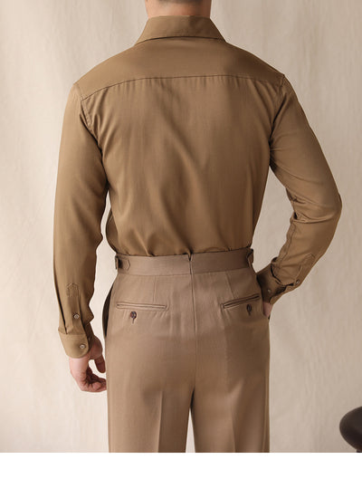 Camisa Manga Larga con Cuello Integrado - Image 24