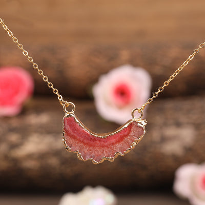 Collar Bohemio con Colgante de Ágata Geoda y Girasol - Image 4