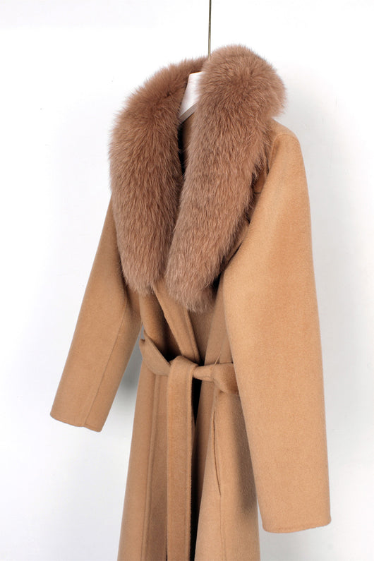 Abrigo de Lana Reversible Doble Faz con Cinturón - Corte Slim Otoño Invierno - Image 34
