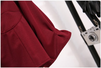 Conjunto Falda Corta Estilo Occidental con Blusa Ajustada Cintura Alta - Image 10