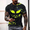 Playera Casual Hip-hop para Hombre con Estampa Smiley