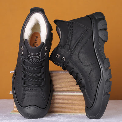 Zapatos de Invierno para Hombre con Forro de Terciopelo y Algodón Grueso - Image 2