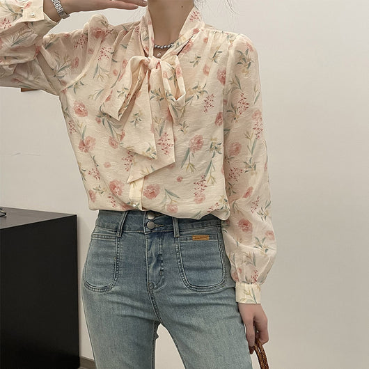 Blusa Retro Floral Elegancia para Mujer - Image 4