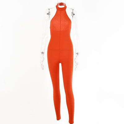 Mono Halter Ajustado Sin Mangas para Mujer - Diseño Sexy Otoño Invierno - Image 9